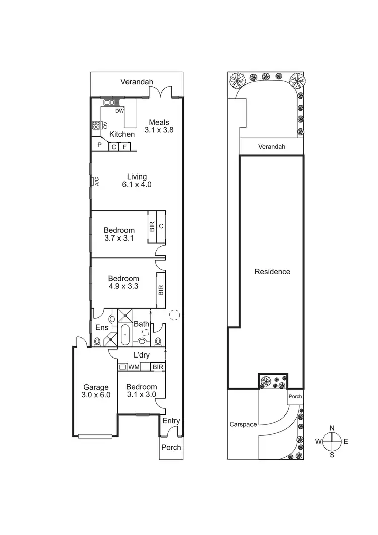 Floorplan of Homely house listing, 1/9 Clairmont Avenue, Bentleigh VIC 3204
