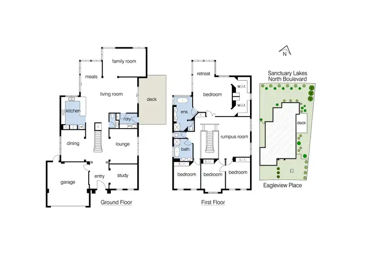 Floorplan of Homely house listing, 33 Eagleview Place, Sanctuary Lakes VIC 3030