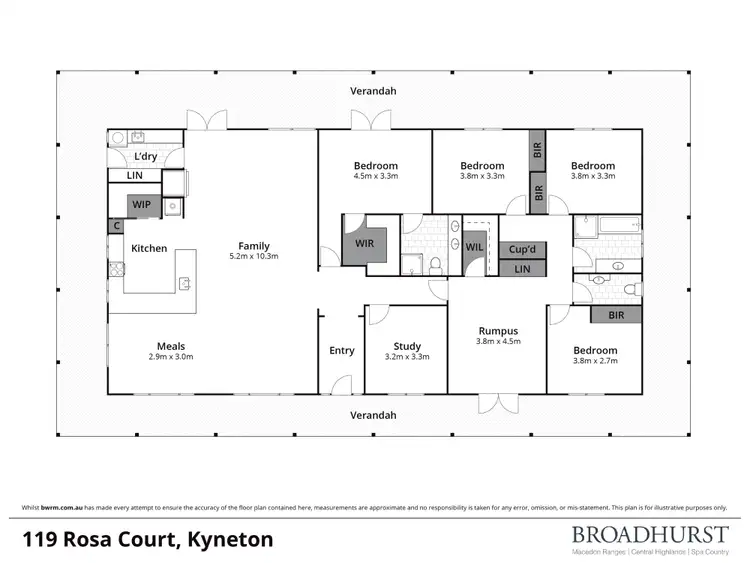 Floorplan of Homely house listing, 119 Rosa Court, Kyneton VIC 3444