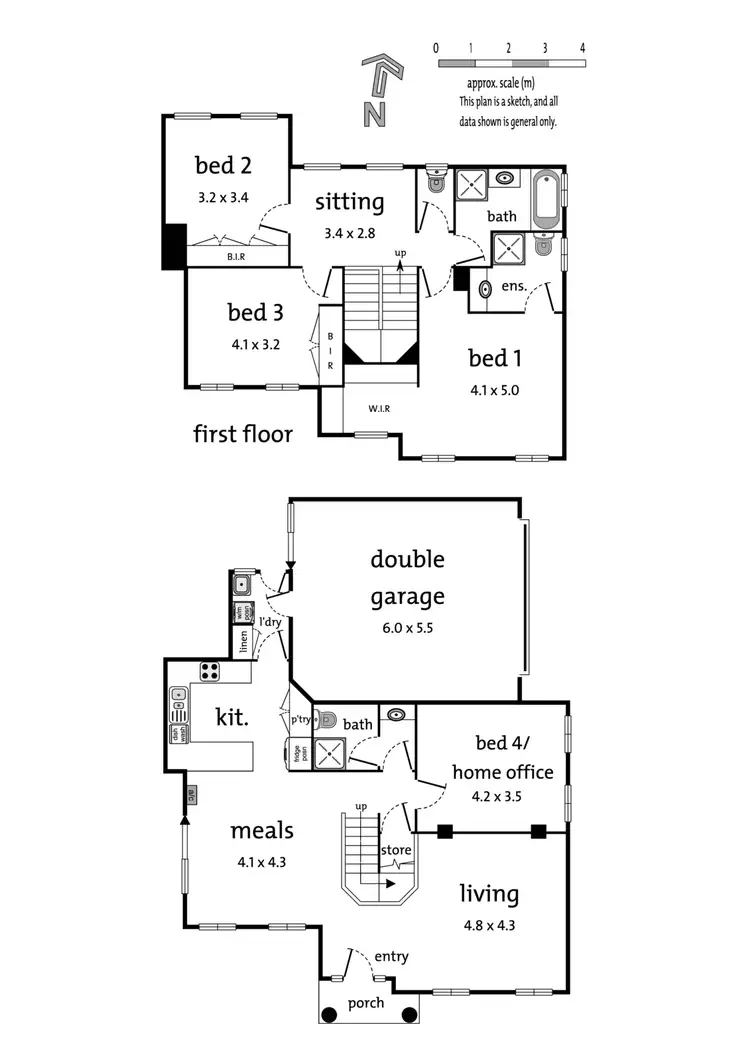 Floorplan of Homely townhouse listing, 1 Crawford Road, Doncaster VIC 3108
