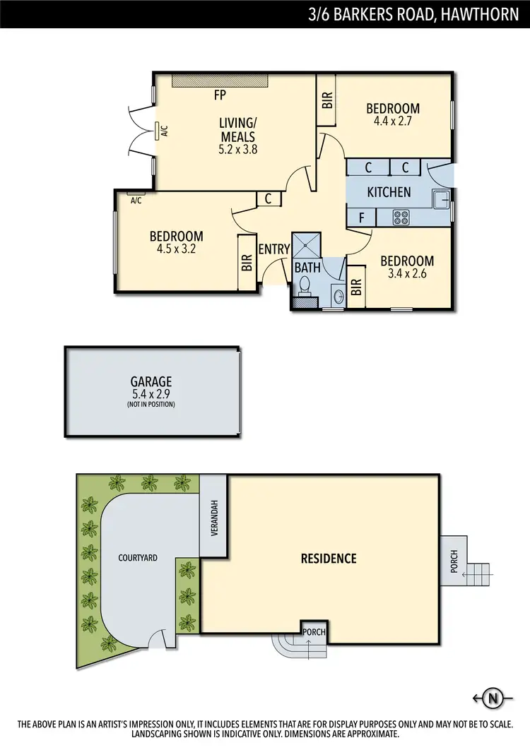 Floorplan of Homely apartment listing, 3/6 Barkers Road, Hawthorn VIC 3122