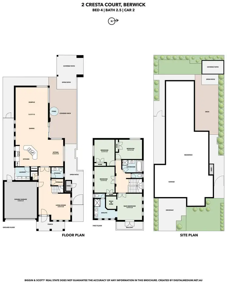 Floorplan of Homely house listing, 2 Cresta Court, Berwick VIC 3806