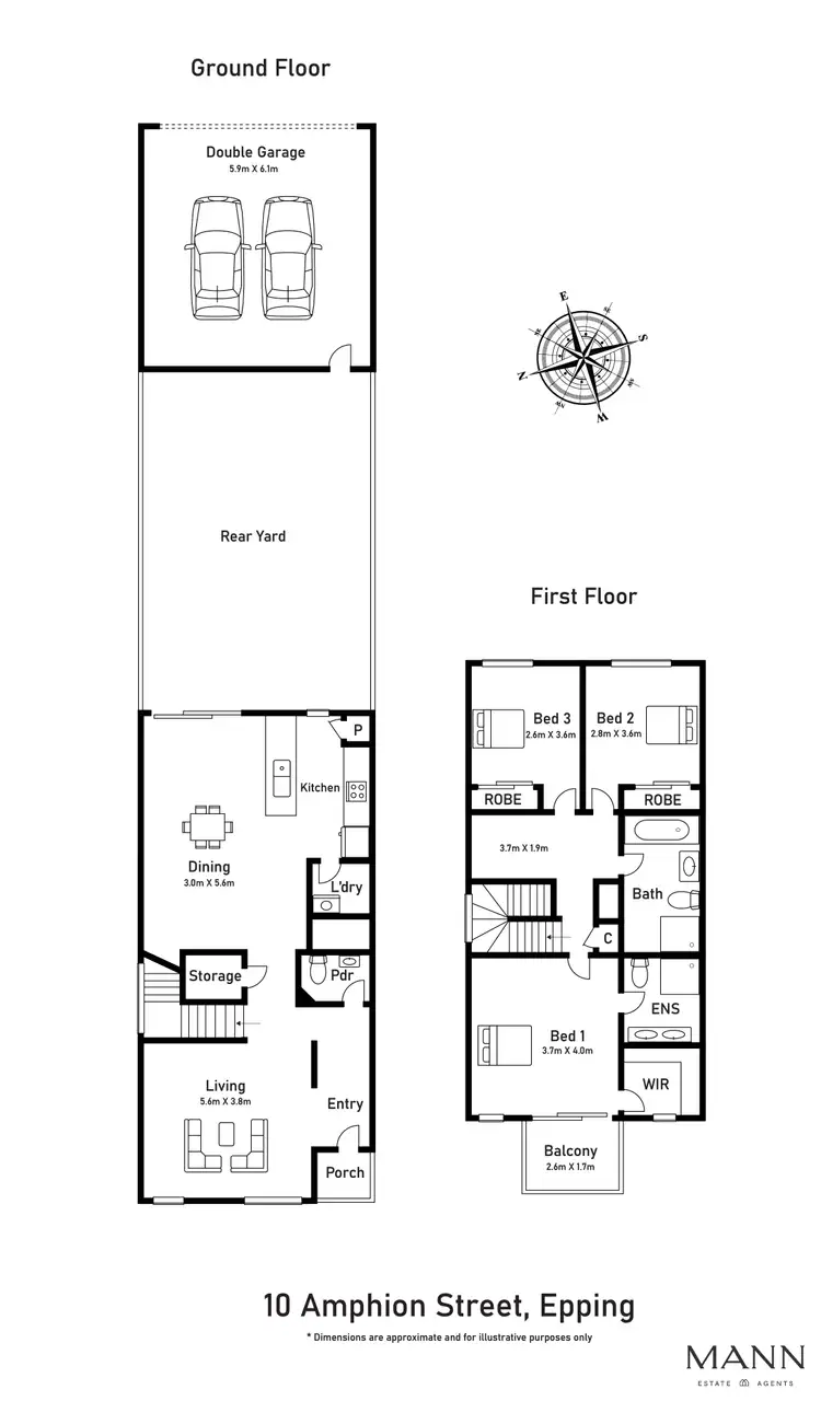 Floorplan of Homely house listing, 10 Amphion Street, Epping VIC 3076