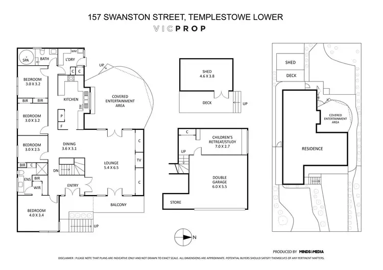 Floorplan of Homely house listing, 157 Swanston Street, Templestowe Lower VIC 3107