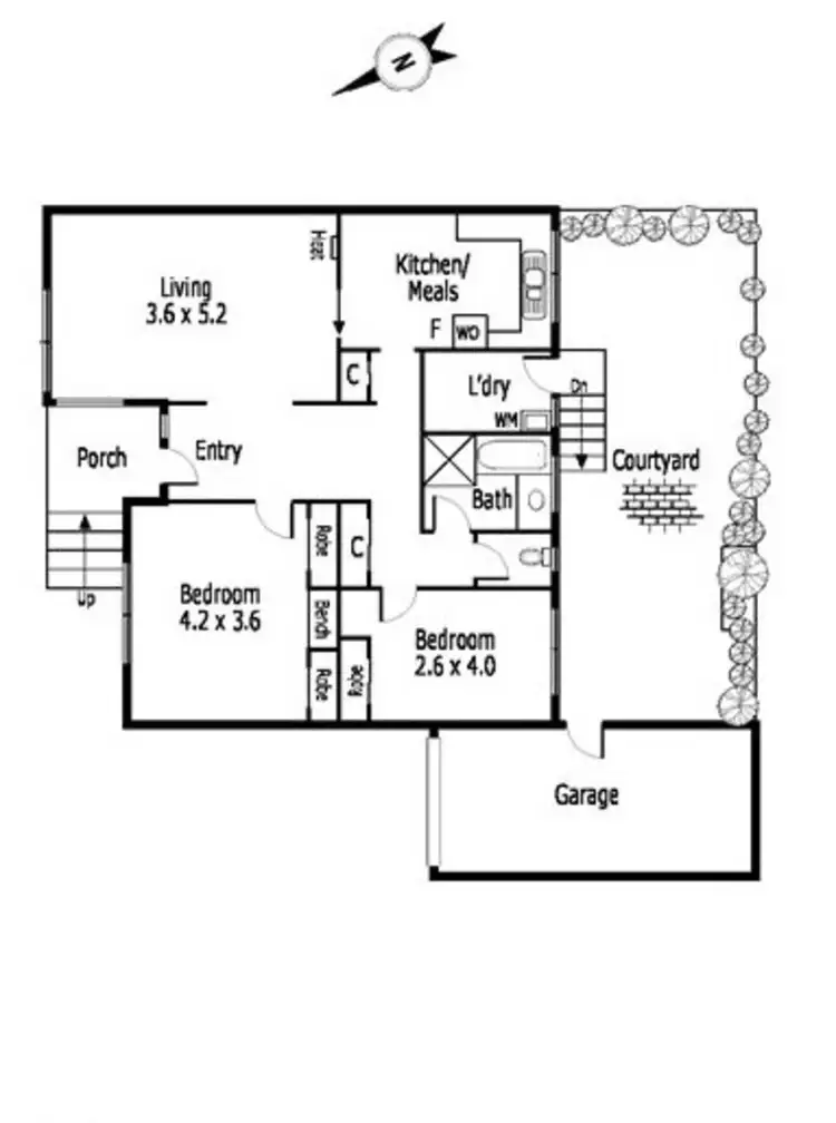 Floorplan of Homely villa listing, 8/27 High Road, Camberwell VIC 3124