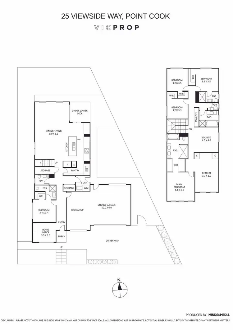 Floorplan of Homely house listing, 25 Viewside Way, Point Cook VIC 3030