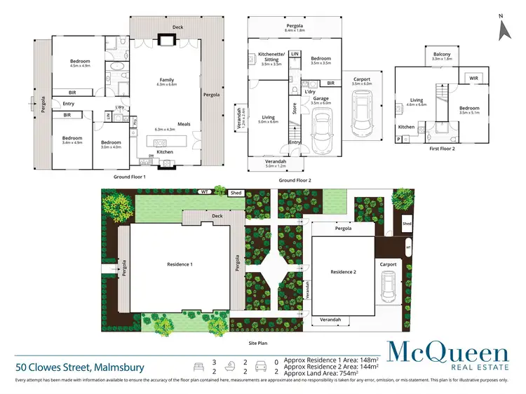 Floorplan of Homely house listing, 50 Clowes Street, Malmsbury VIC 3446
