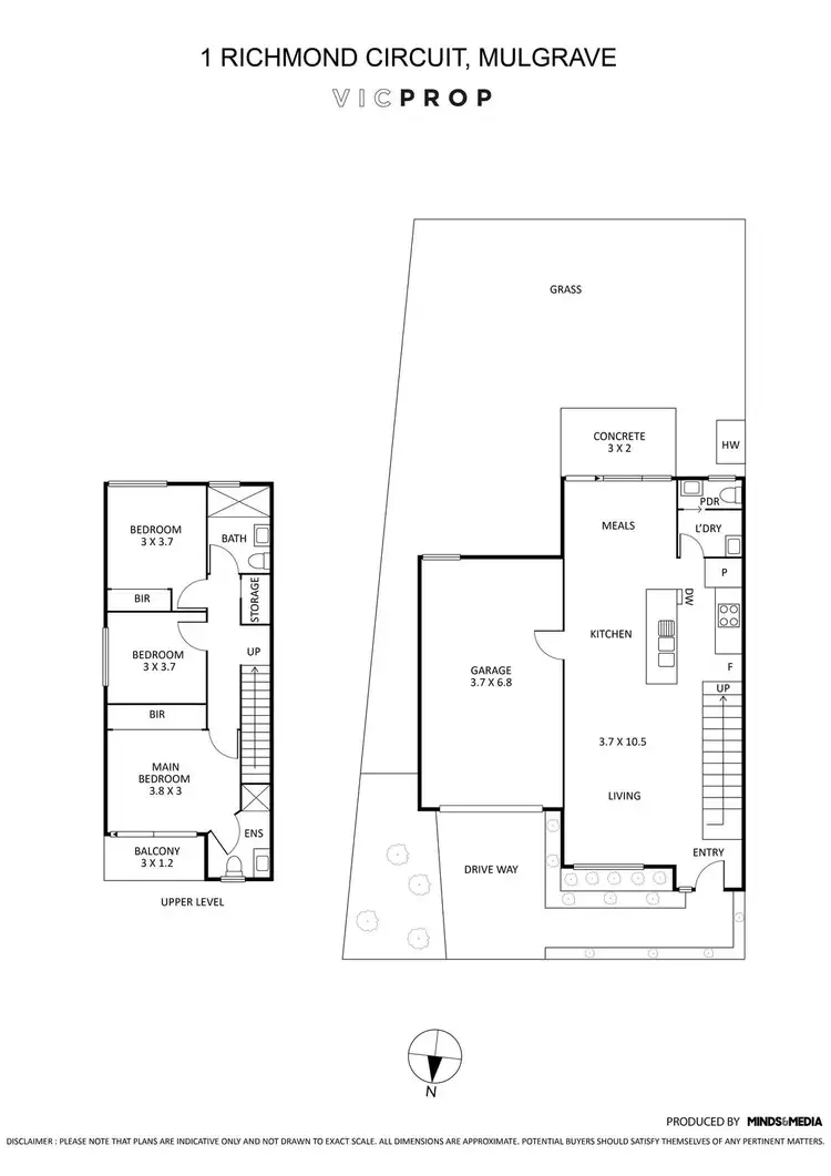 Floorplan of Homely house listing, 1 Richmond Circuit, Mulgrave VIC 3170