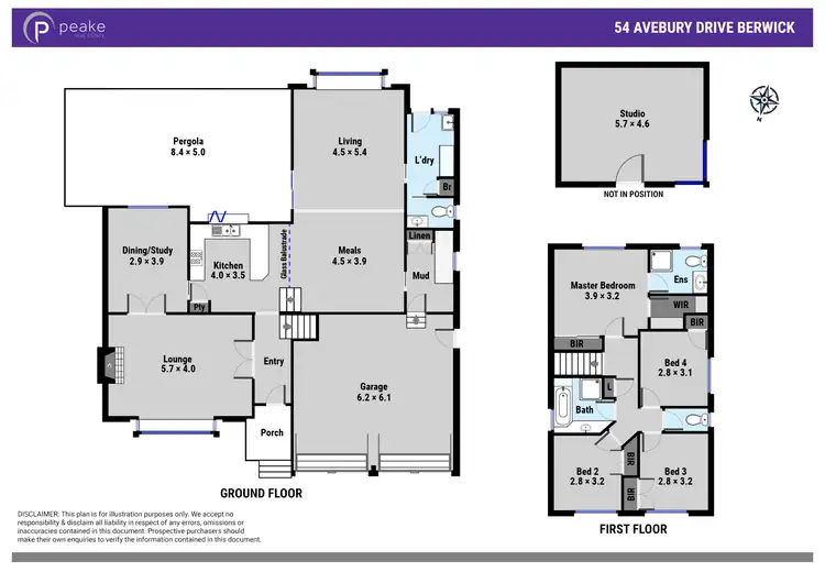 Floorplan of Homely house listing, 54 Avebury Drive, Berwick VIC 3806