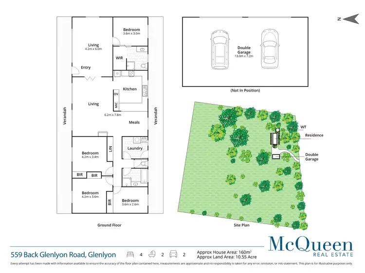 Floorplan of Homely house listing, 559 Back Glenlyon Road, Glenlyon VIC 3461