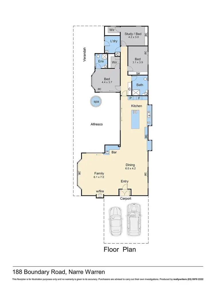 Floorplan of Homely rural property listing, 188 Boundary Road, Narre Warren North VIC 3804