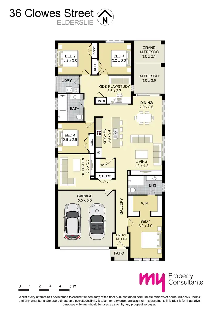 Floorplan of Homely house listing, 36 Clowes Street, Elderslie NSW 2570