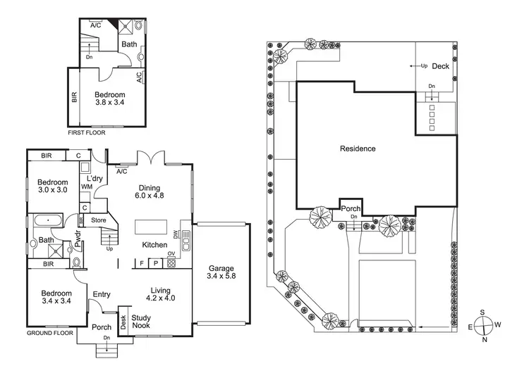 Floorplan of Homely house listing, 34 Rowen Street, Glen Iris VIC 3146