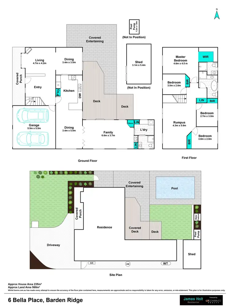 Floorplan of Homely house listing, 6 Bella Place, Barden Ridge NSW 2234