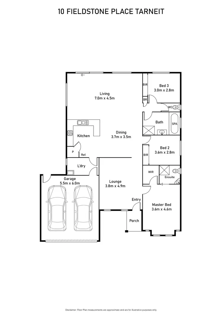 Floorplan of Homely house listing, 10 Fieldstone Place, Tarneit VIC 3029