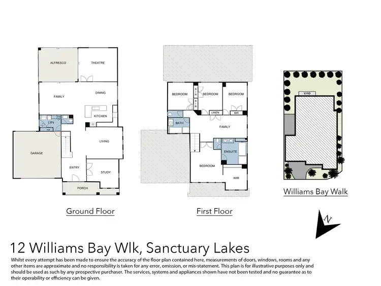 Floorplan of Homely house listing, 12 Williams Bay Walk, Sanctuary Lakes VIC 3030