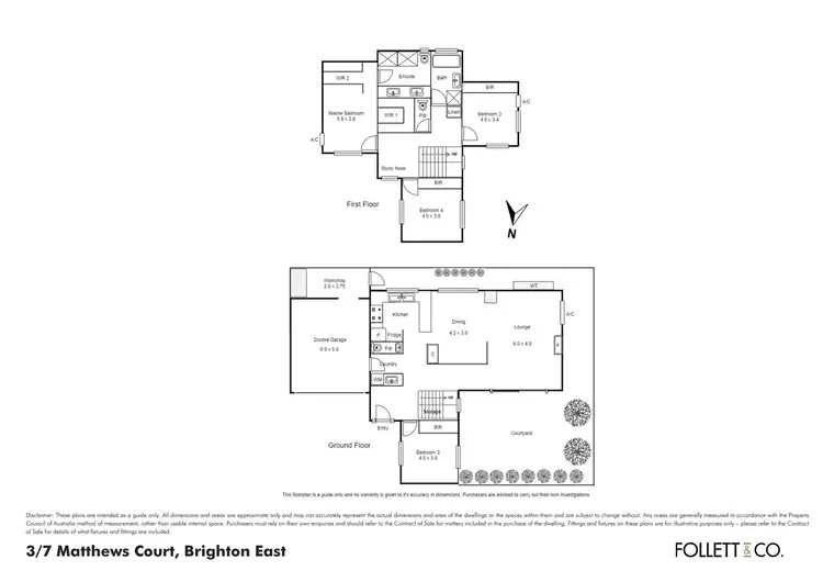 Floorplan of Homely townhouse listing, 3/7 Matthews Court, Brighton East VIC 3187