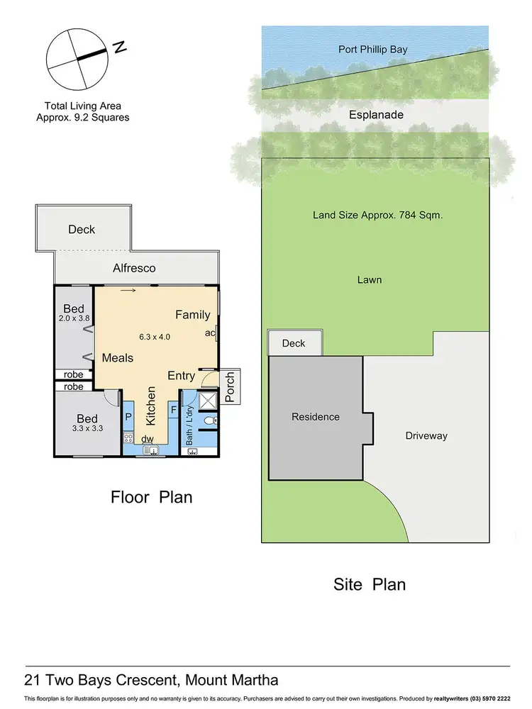 Floorplan of Homely house listing, 21 Two Bays Crescent, Mount Martha VIC 3934