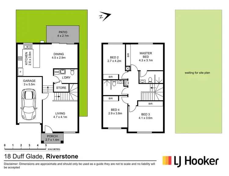 Floorplan of Homely townhouse listing, 18 Duff Glade, Schofields NSW 2762