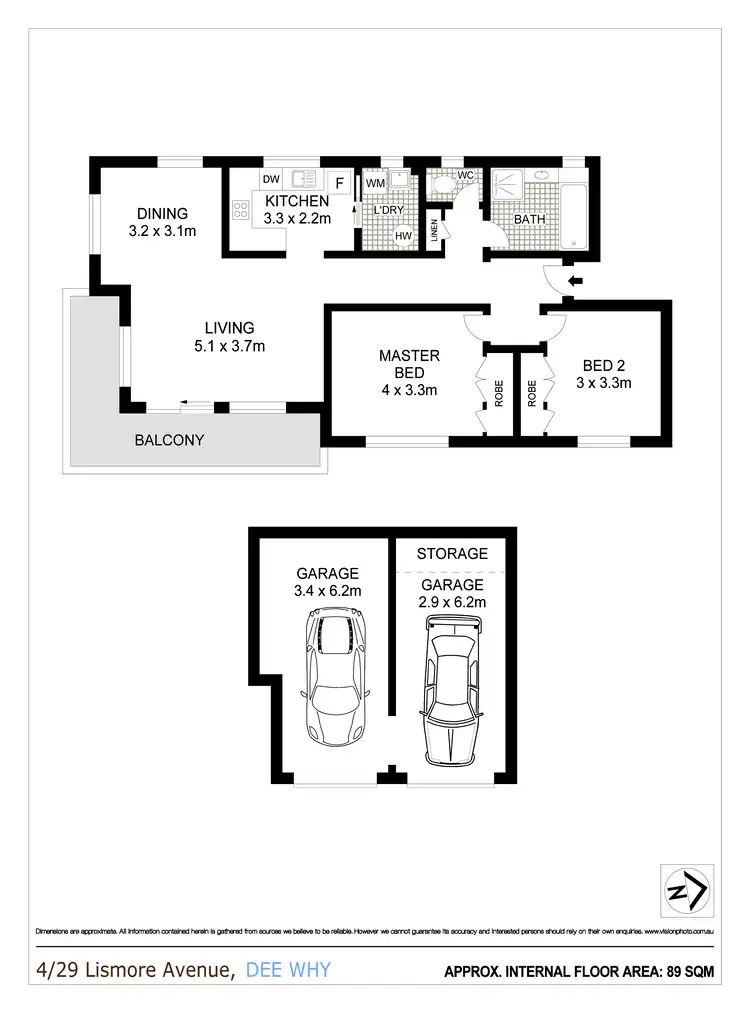 Floorplan of Homely apartment listing, 4/29 Lismore Avenue, Dee Why NSW 2099