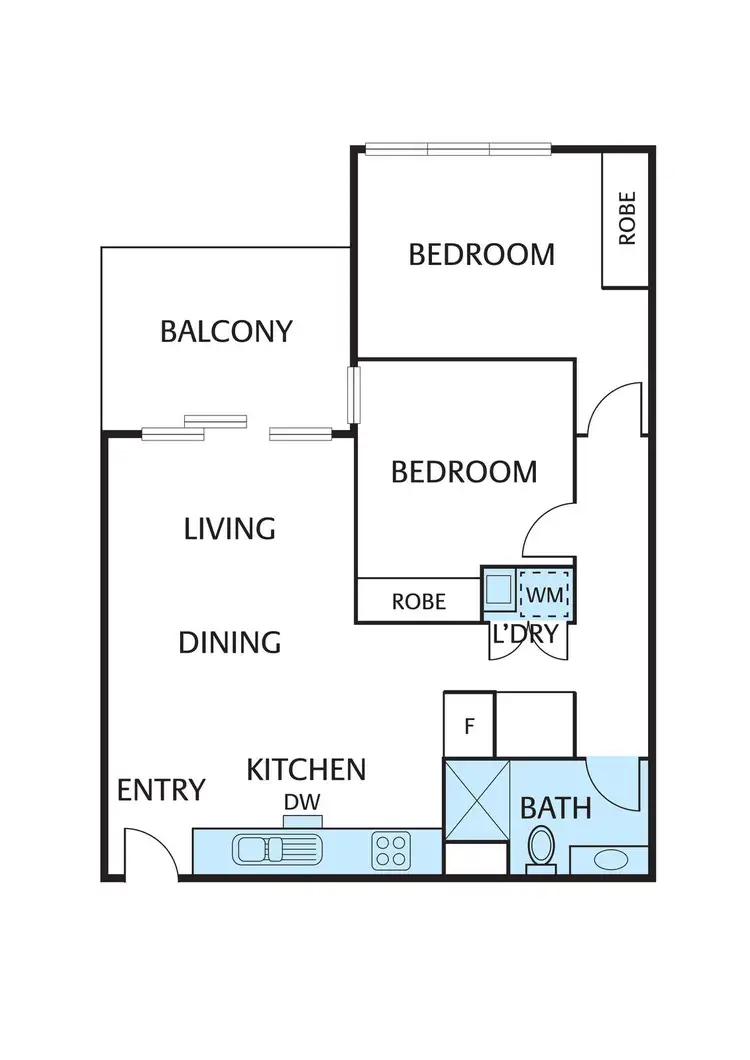 Floorplan of Homely apartment listing, 318/193-195 Springvale Road, Nunawading VIC 3131