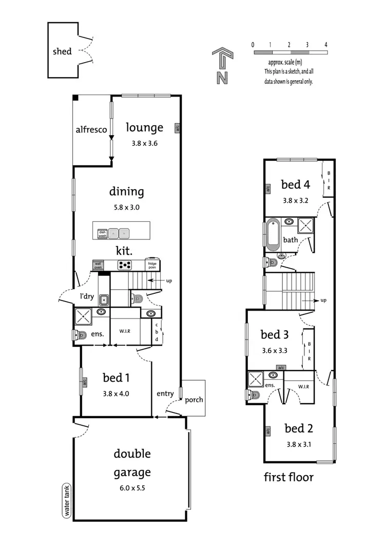 Floorplan of Homely townhouse listing, 2/20 Barkly Street, Ringwood VIC 3134