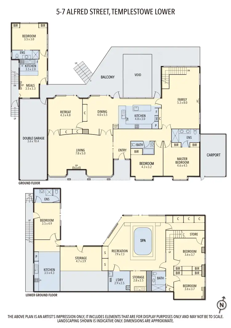 Floorplan of Homely house listing, 5-7 Alfred Street, Templestowe Lower VIC 3107
