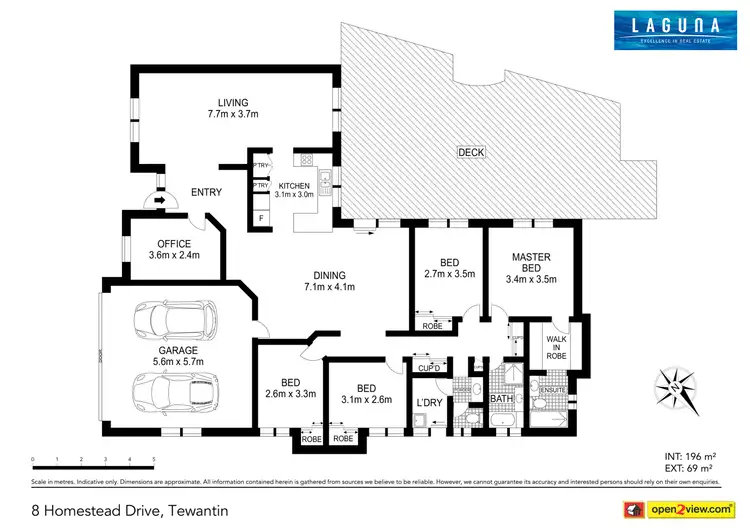 Floorplan of Homely house listing, 8 Homestead Drive, Tewantin QLD 4565