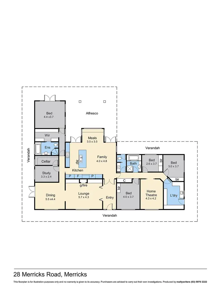 Floorplan of Homely rural property listing, 28 Merricks Road, Merricks VIC 3916
