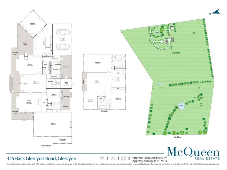 Floorplan of Homely house listing, 325 Back Glenlyon Road, Glenlyon VIC 3461
