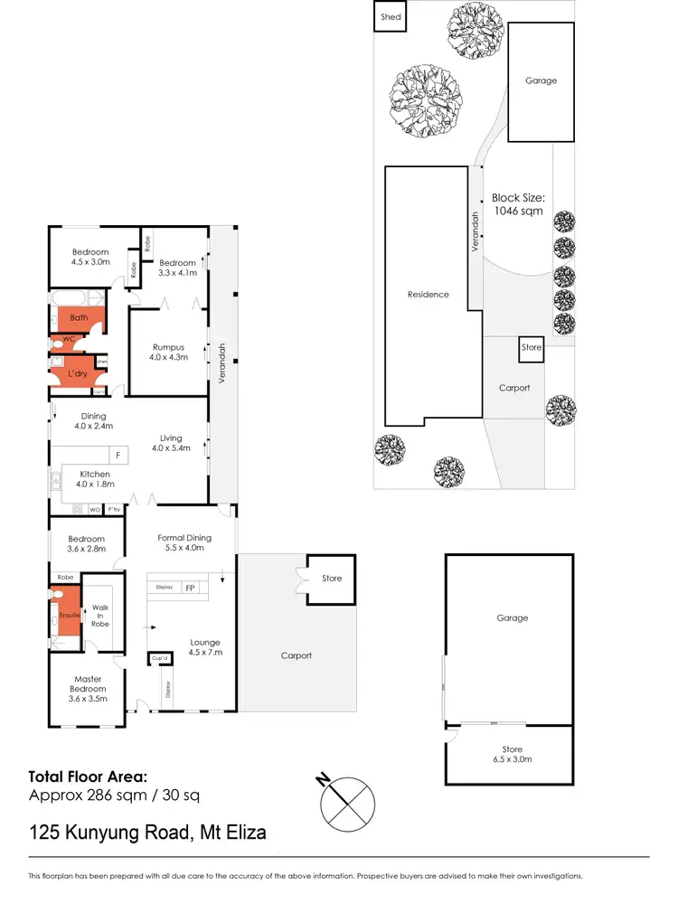 Floorplan of Homely house listing, 125 Kunyung Road, Mount Eliza VIC 3930