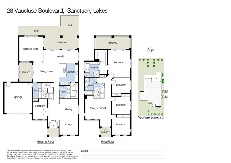 Floorplan of Homely house listing, 28 Vaucluse Boulevard, Sanctuary Lakes VIC 3030