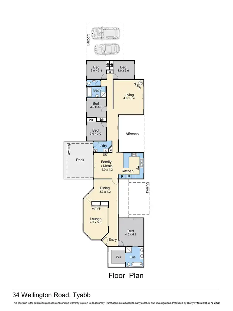 Floorplan of Homely rural property listing, 34 Wellington Road, Tyabb VIC 3913