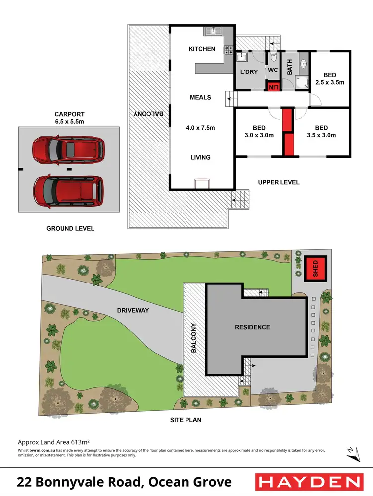 Floorplan of Homely house listing, 22 Bonnyvale Road, Ocean Grove VIC 3226