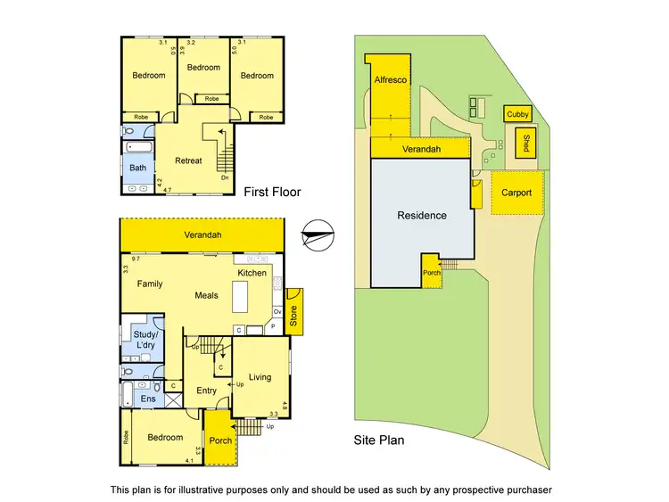 Floorplan of Homely house listing, 12 Moorina Court, St Helena VIC 3088