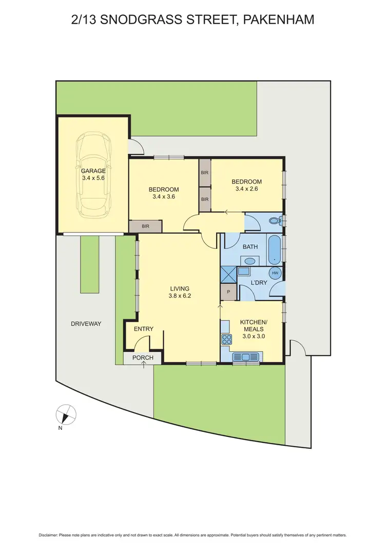 Floorplan of Homely unit listing, 2/13 Snodgrass Street, Pakenham VIC 3810