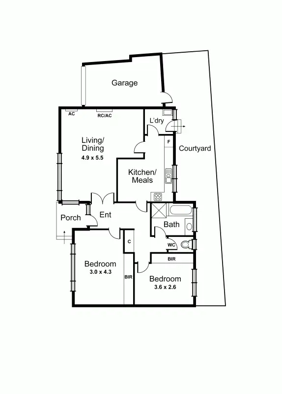 Floorplan of Homely unit listing, 7/205 Grange Road, Glen Huntly VIC 3163