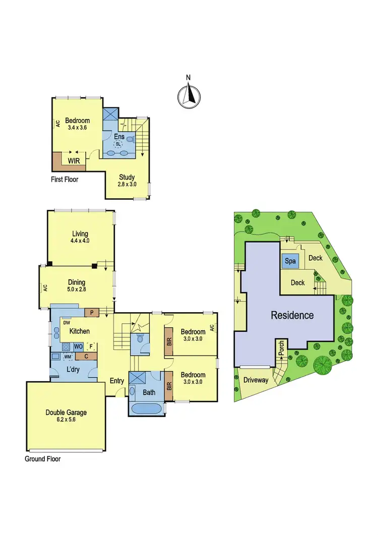 Floorplan of Homely townhouse listing, 6 Monarch Ridge, Lower Plenty VIC 3093