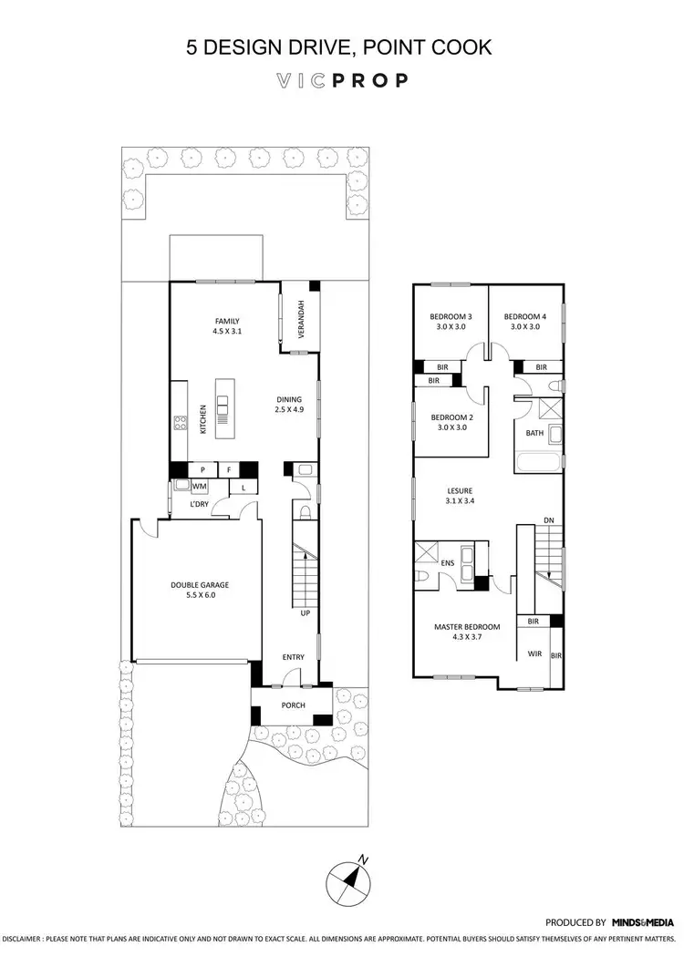 Floorplan of Homely house listing, 5 Design Drive, Point Cook VIC 3030