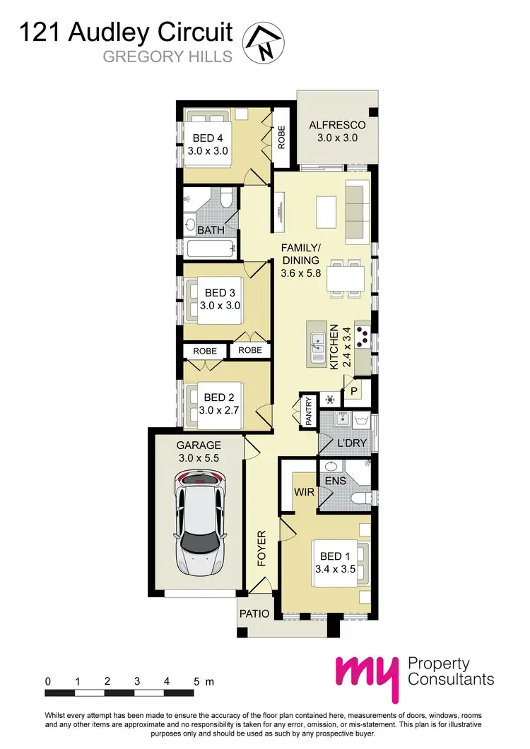 Floorplan of Homely house listing, 121 Audley Circuit, Gregory Hills NSW 2557