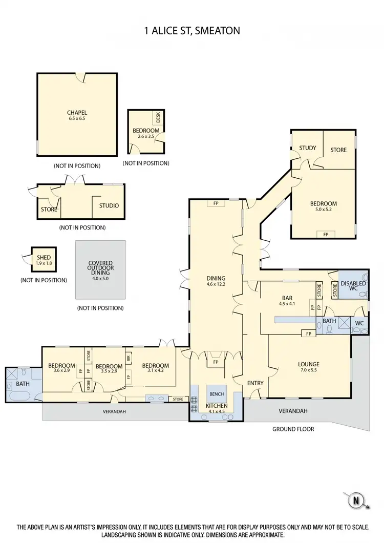 Floorplan of Homely rural property listing, 1 Alice Street, Smeaton VIC 3364