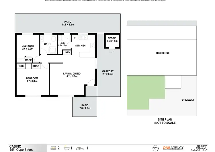 Floorplan of Homely unit listing, Unit 9/54 Cope Street, Casino NSW 2470