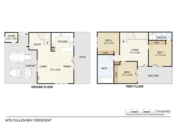 Floorplan of Homely unit listing, 9/75 Cullen Bay Crescent, Cullen Bay NT 820