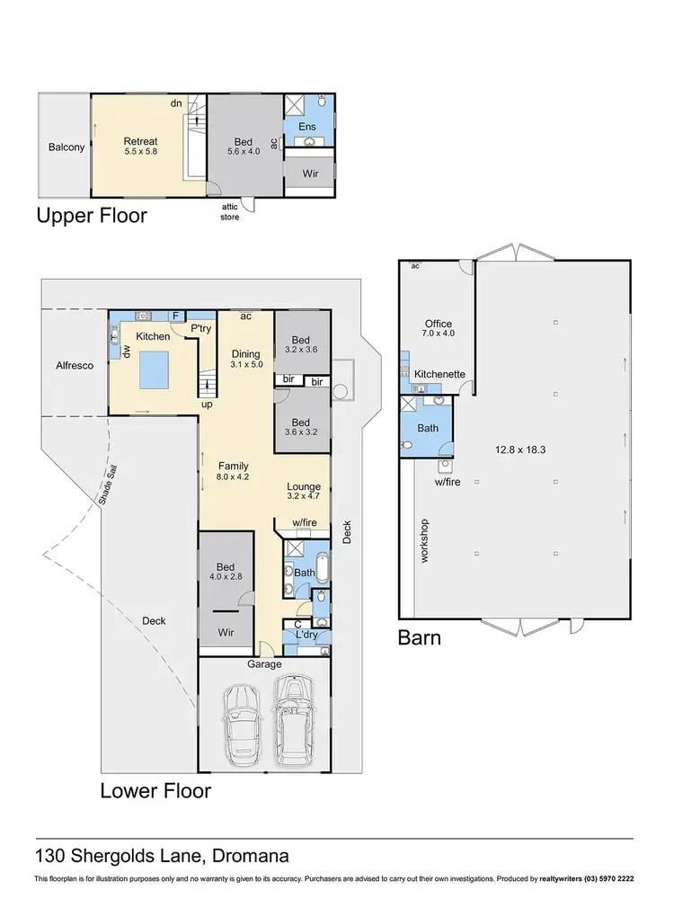 Floorplan of Homely rural property listing, 130 Shergolds Lane, Dromana VIC 3936