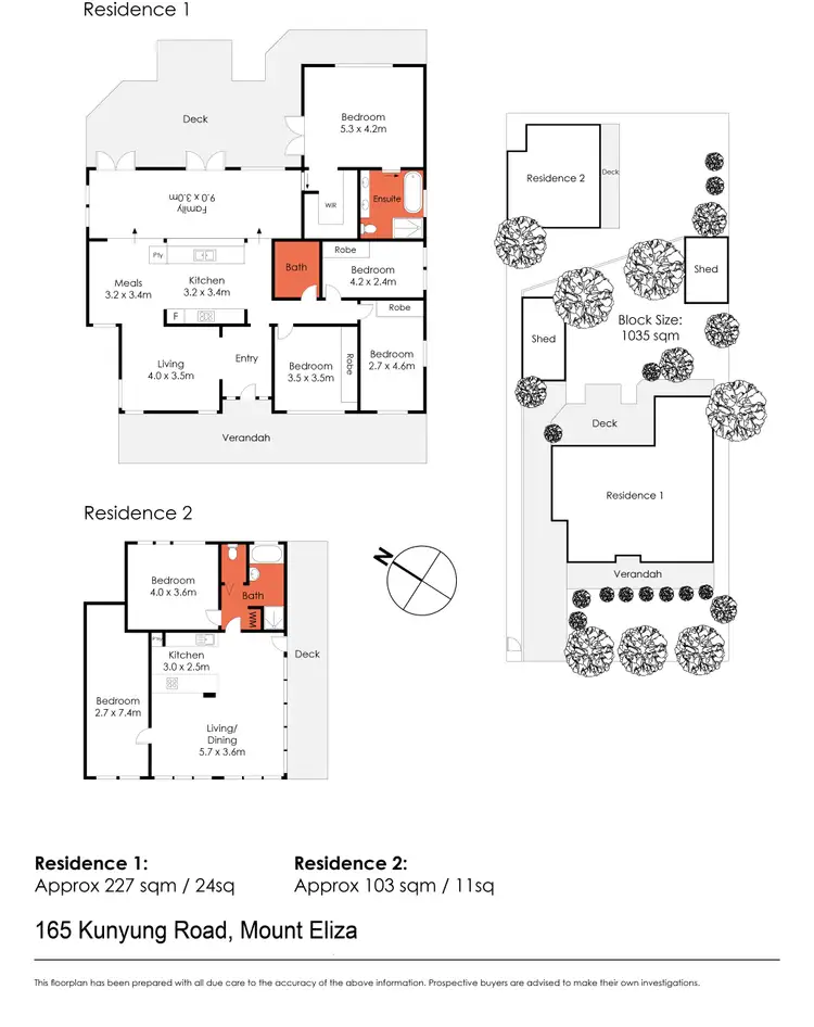 Floorplan of Homely house listing, 165 Kunyung Road, Mount Eliza VIC 3930