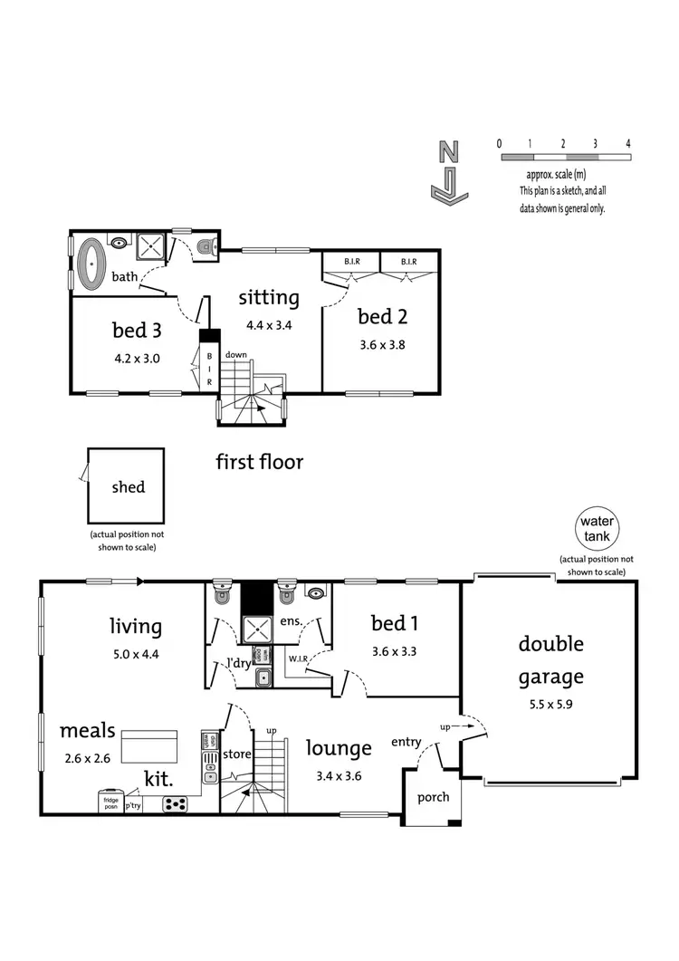 Floorplan of Homely townhouse listing, 3/9 Albert Street, Ringwood VIC 3134