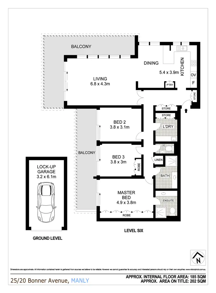 Floorplan of Homely apartment listing, 25/20 Bonner Avenue, Manly NSW 2095