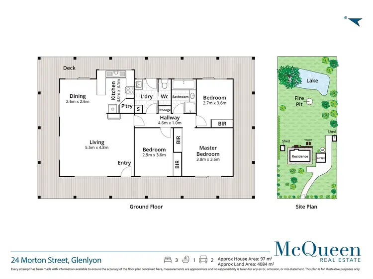 Floorplan of Homely house listing, 24 Morton Street, Glenlyon VIC 3461