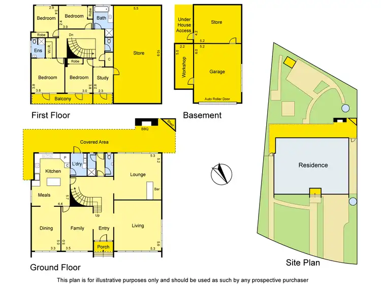 Floorplan of Homely house listing, 12 Loorea Court, Greensborough VIC 3088