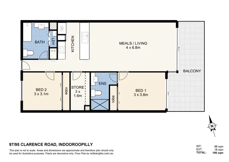 Floorplan of Homely unit listing, 79/59 Keating Street, Indooroopilly QLD 4068